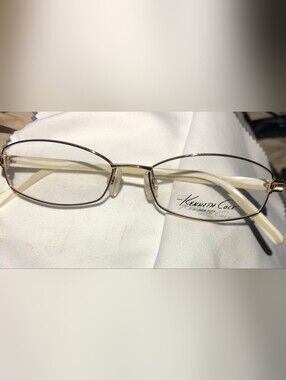 Kenneth Cole New York KC0581 White 772 Oval Rim Eyeglasses Frame 52/16-140 Japan